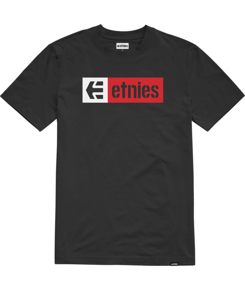 Etnies New Box SS Tee Black Red White Men's T-Shirt