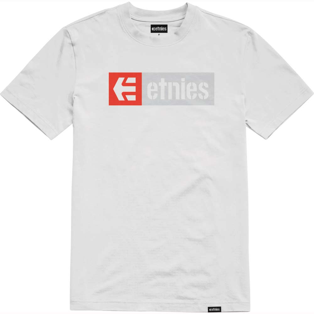 Etnies New Box White Grey Red Men's T-Shirt