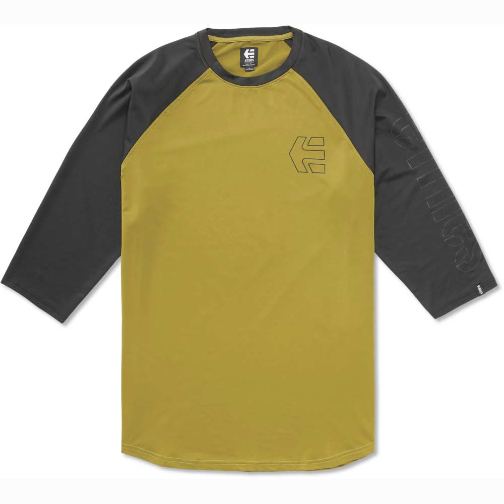 Etnies San Juan Raglan Acid Yellow Bike T-Shirt