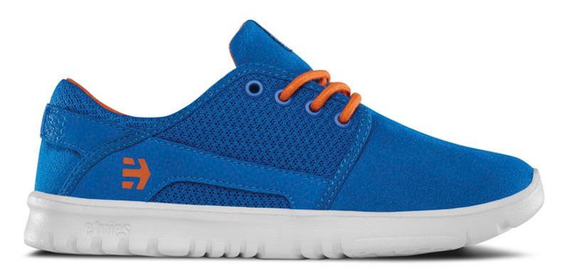 Etnies Scout Blue/Orange/White Kid's Shoes