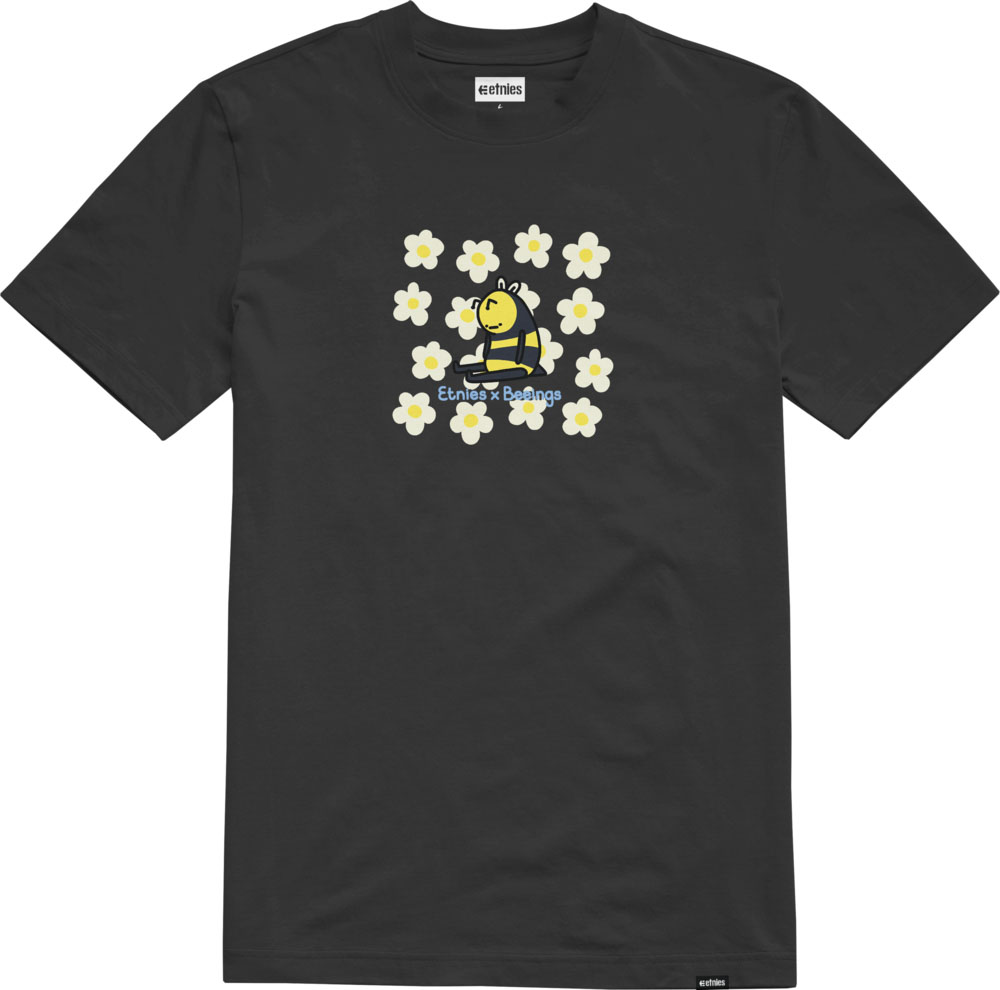 Etnies X Beeings Floral Black Men's T-Shirt