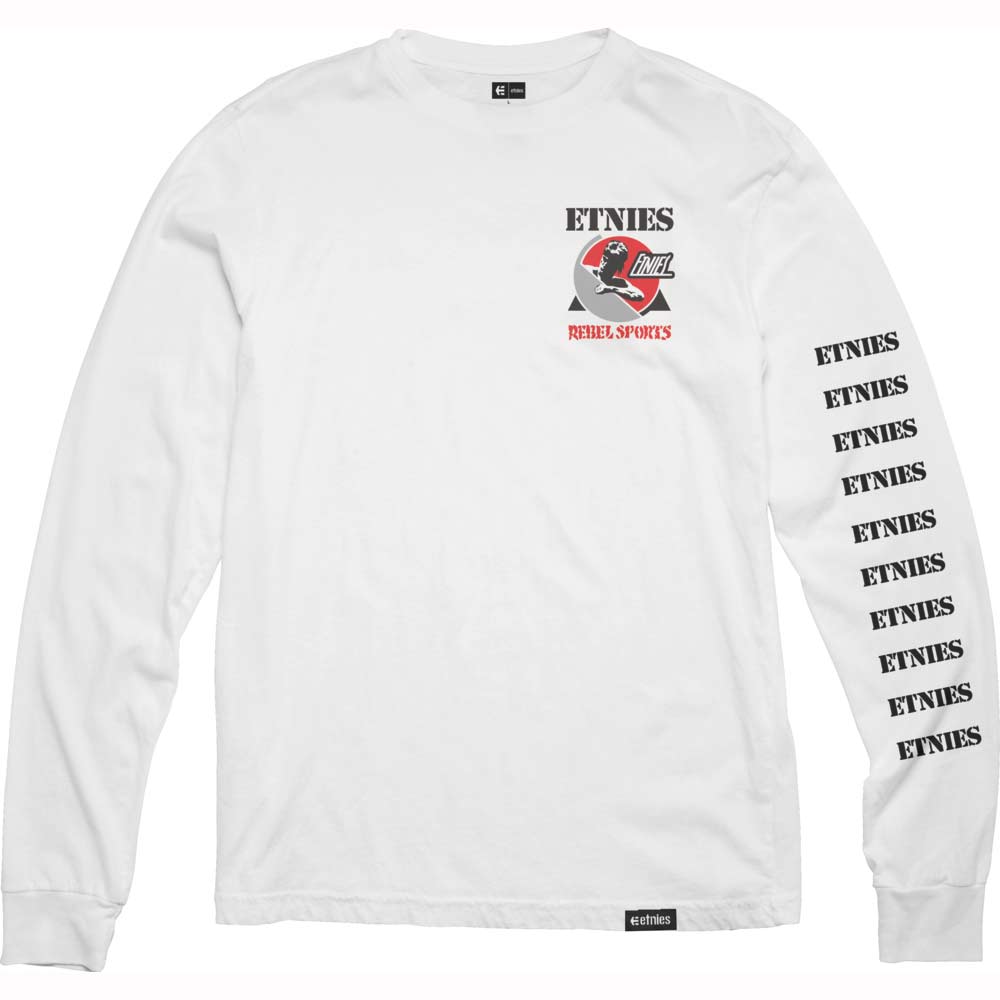 Etnies X Rebel Sports White Men's Long Sleeve T-Shirt
