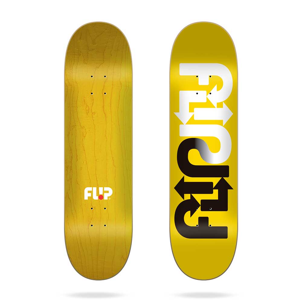 Flip  Directions Yellow 8.5'' Skateboard Deck
