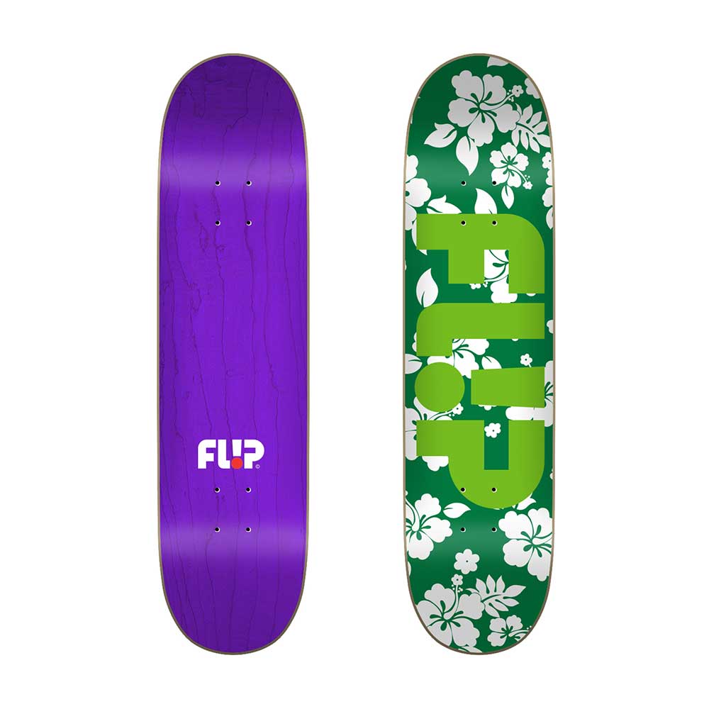 Flip Team Floral Green 8.0'' Skateboard Deck