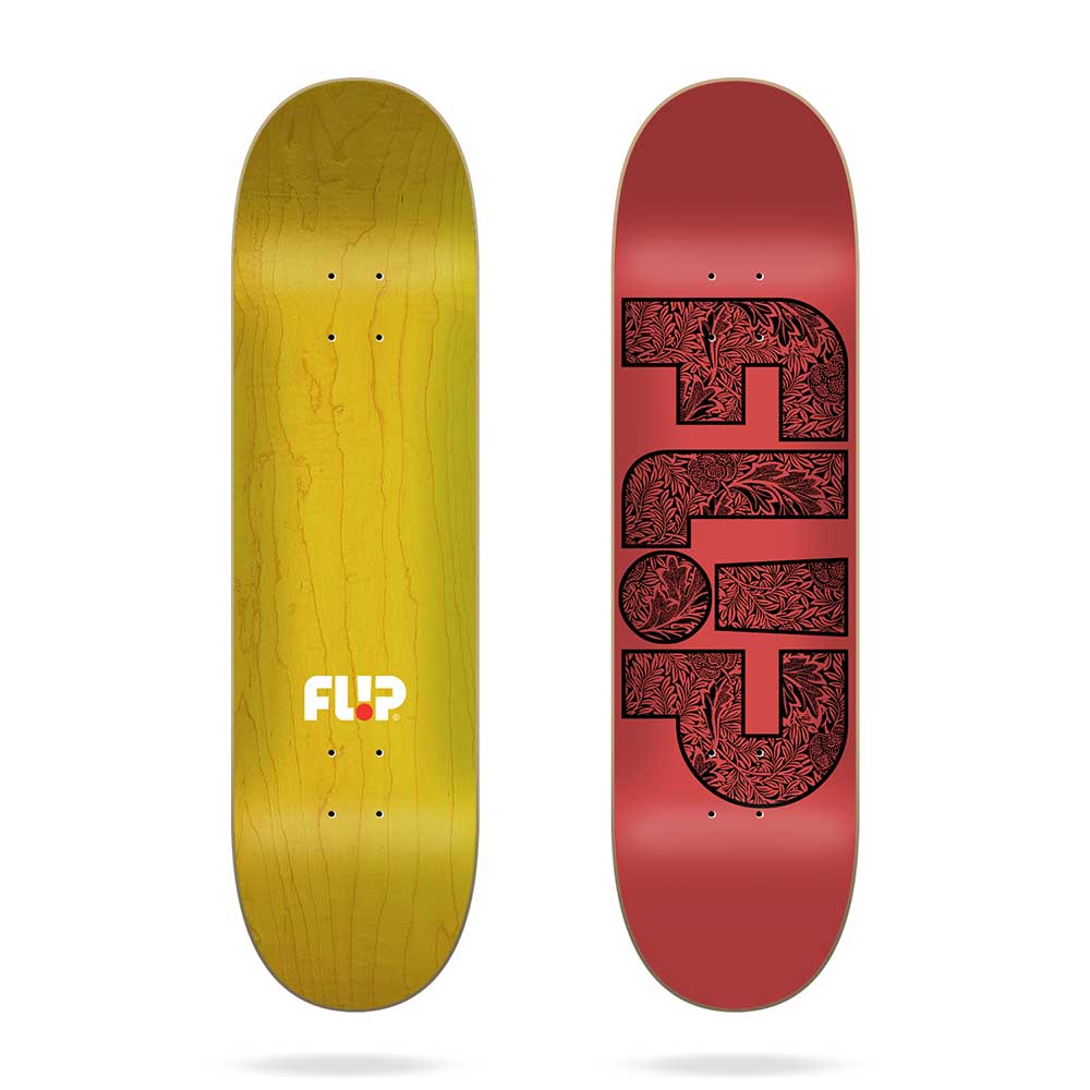 Flip Team Metallic Red 8.25'' Skateboard Deck