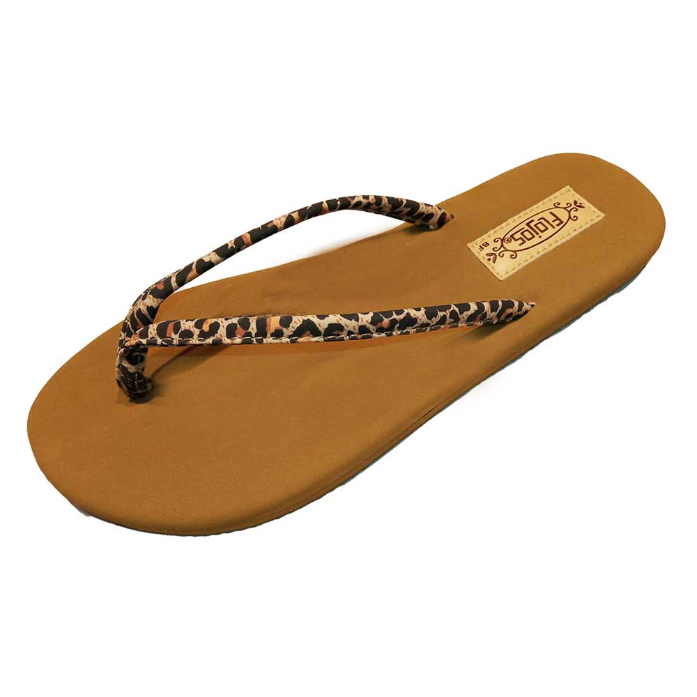 Flojos Fiesta Tan Leopard Women's Sandals