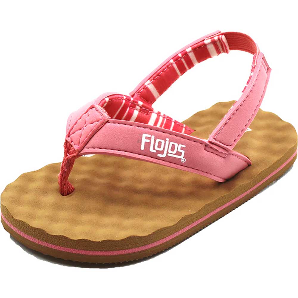 Flojos Infant Tyke Coral Tan Kids Sandals