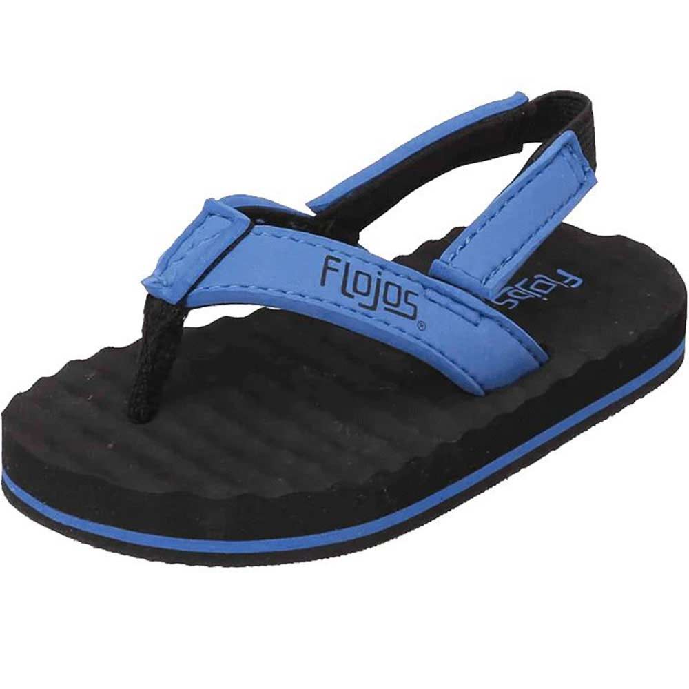 Flojos Tyke Infant Black Blue Kids Sandals