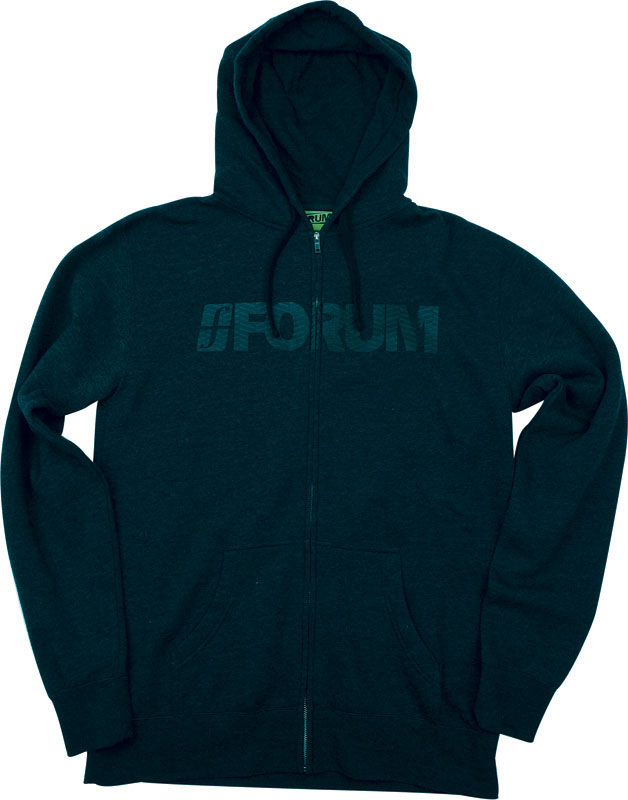 Forum  Fm Wordmark Charcoal Men's Zip Hood
