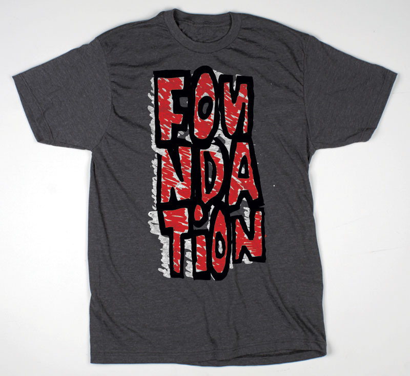 Foundation Blockie Charcoal Ανδρικό T-Shirt