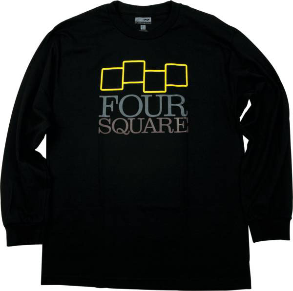Foursquare Stacker Black Men's Long Sleeve T-Shirt