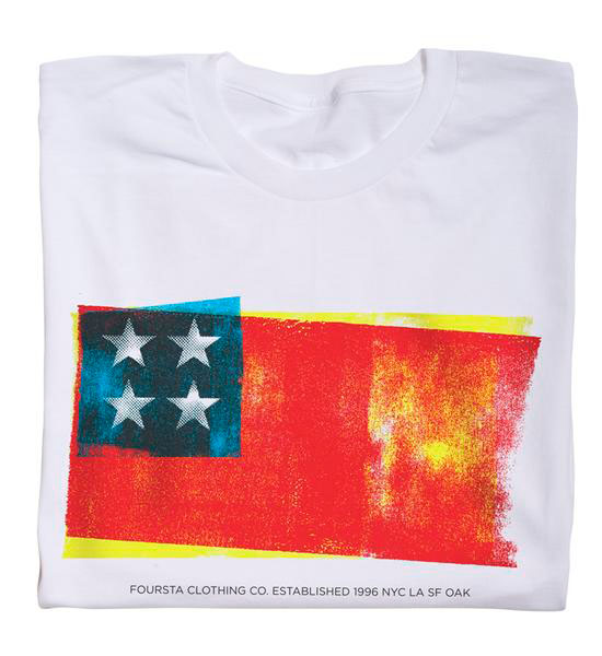 Fourstar Flag Premium White Ανδρικό T-Shirt