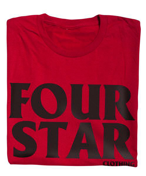 Fourstar Four-Hero Cardinal Men's T-Shirt