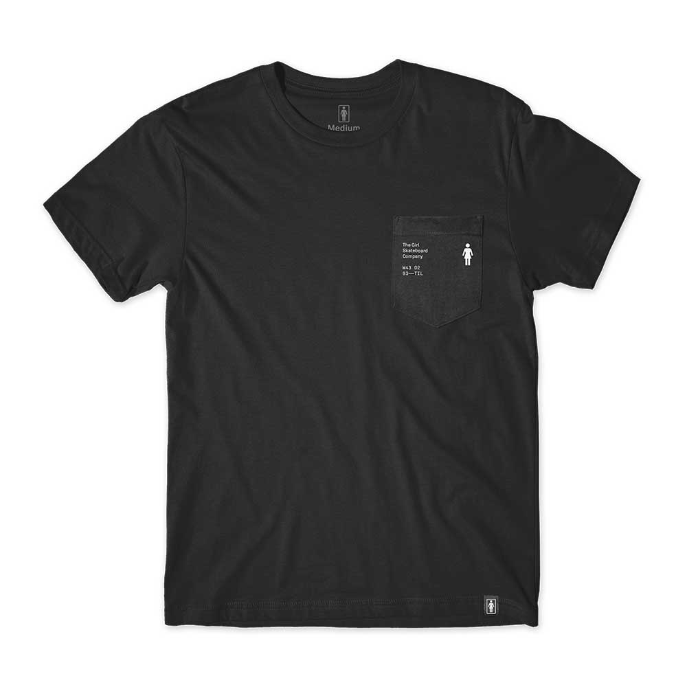Girl Detailed Pocket Black Ανδρικό T-Shirt