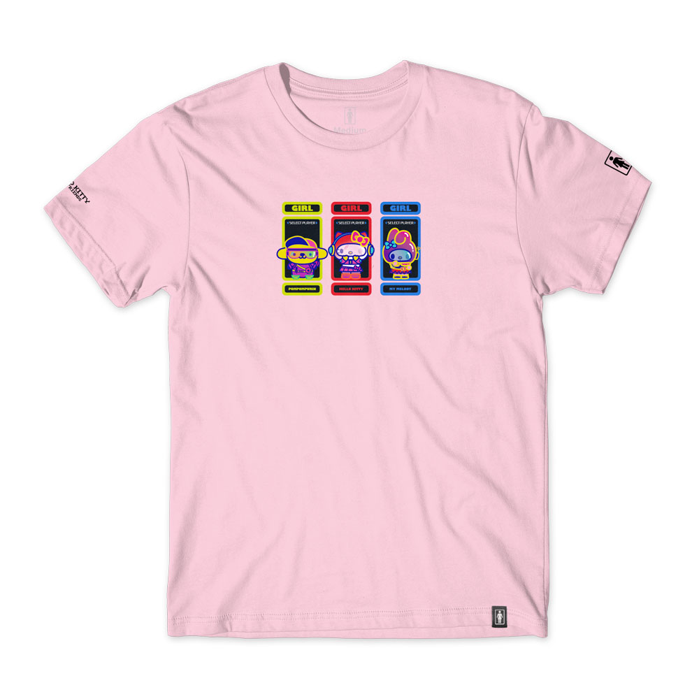 Girl Kawaii Arcade Player Tee Light Pink Ανδρικό T-Shirt