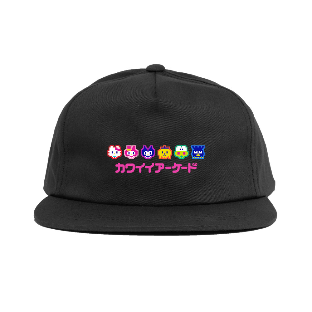 Girl Kawaii Arcade Snapback Black Hat