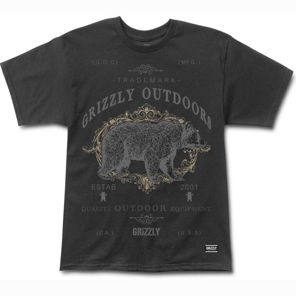 Grizzly Certified Tee Black Ανδρικό T-Shirt