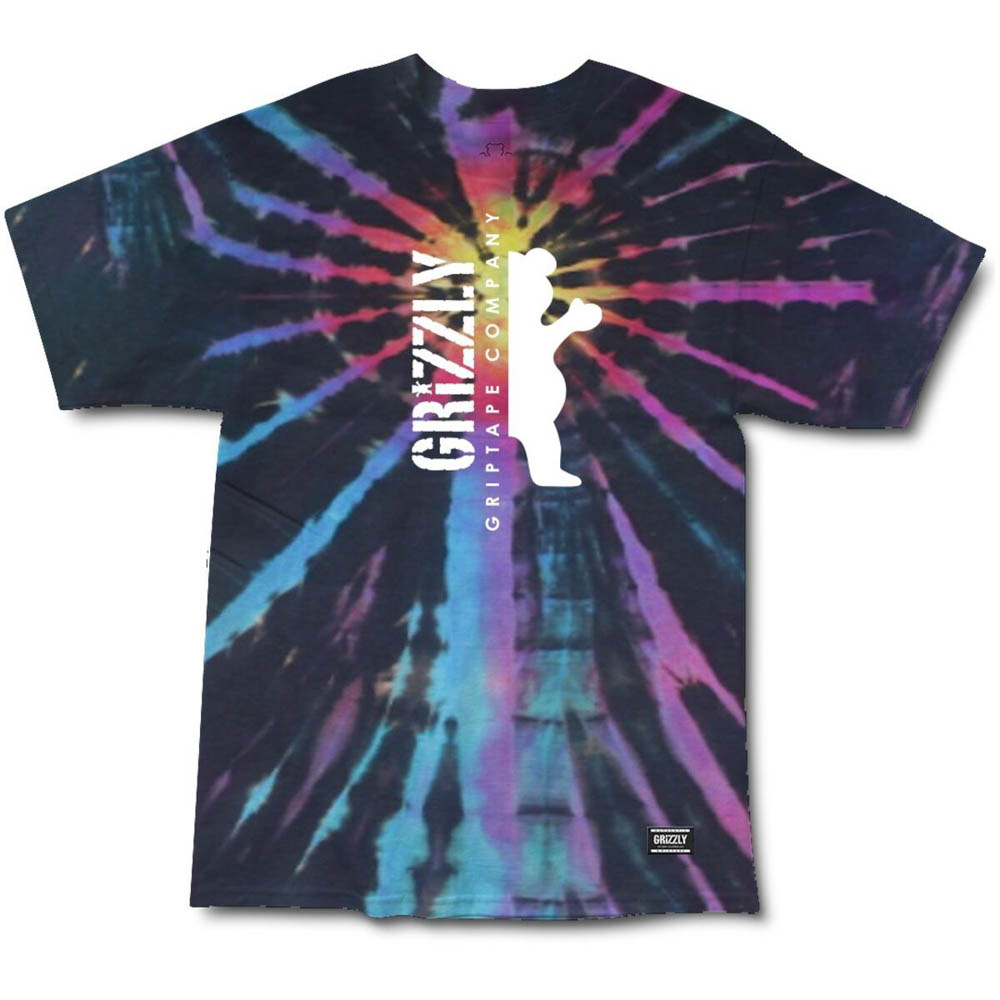 Grizzly Down The Middle Tie Dye Ανδρικό T-Shirt