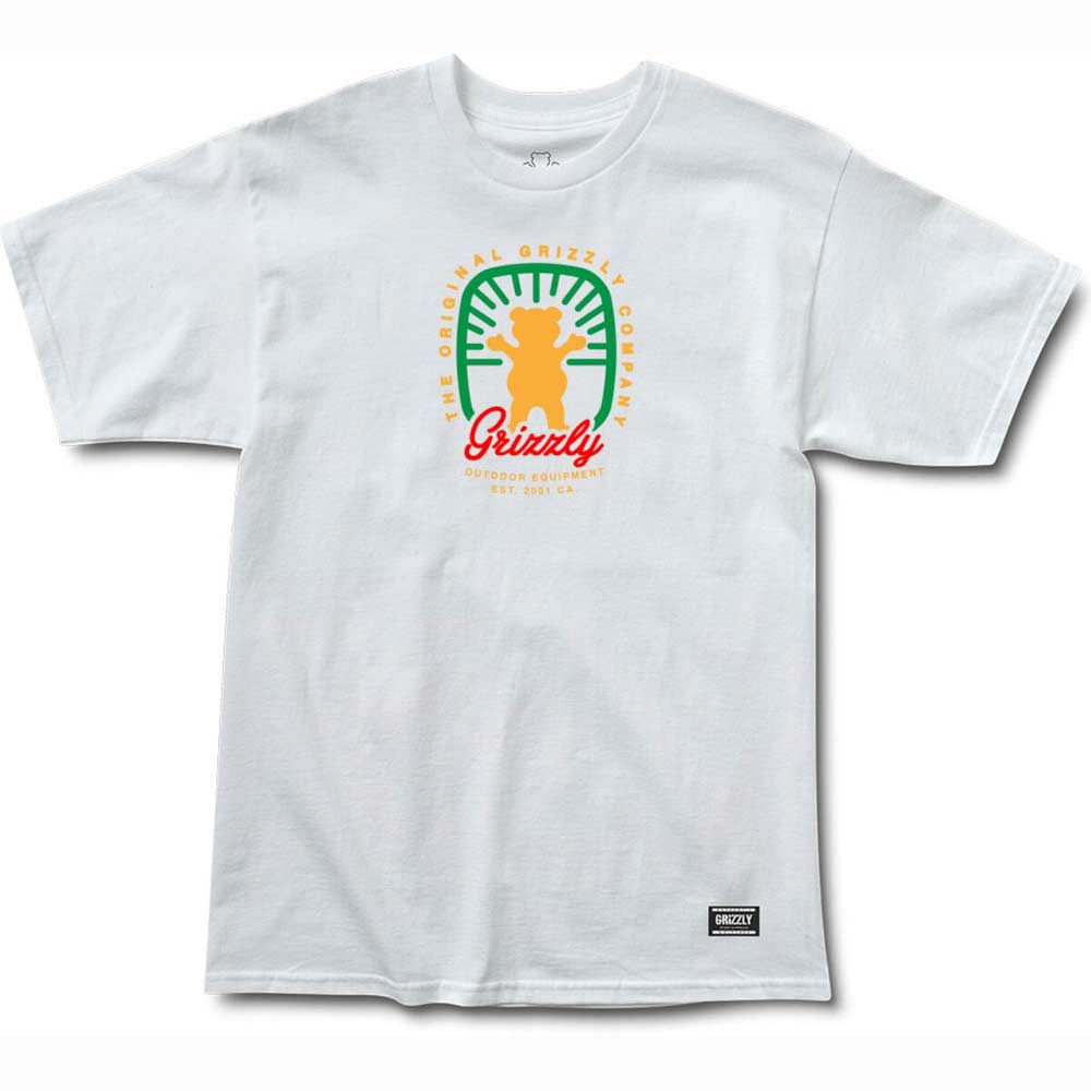 Grizzly Locally Grown Tee White Men's T-Shirt