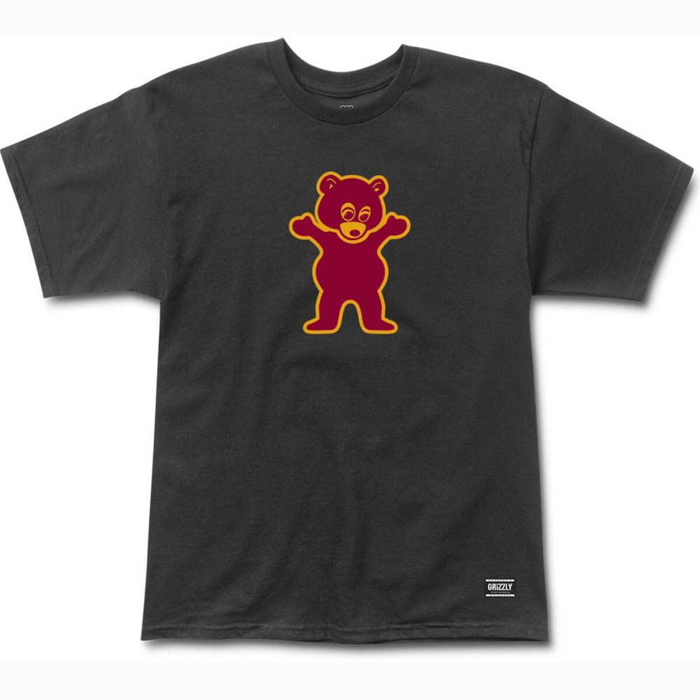 Grizzly Mascot Tee Black Men's T-Shirt