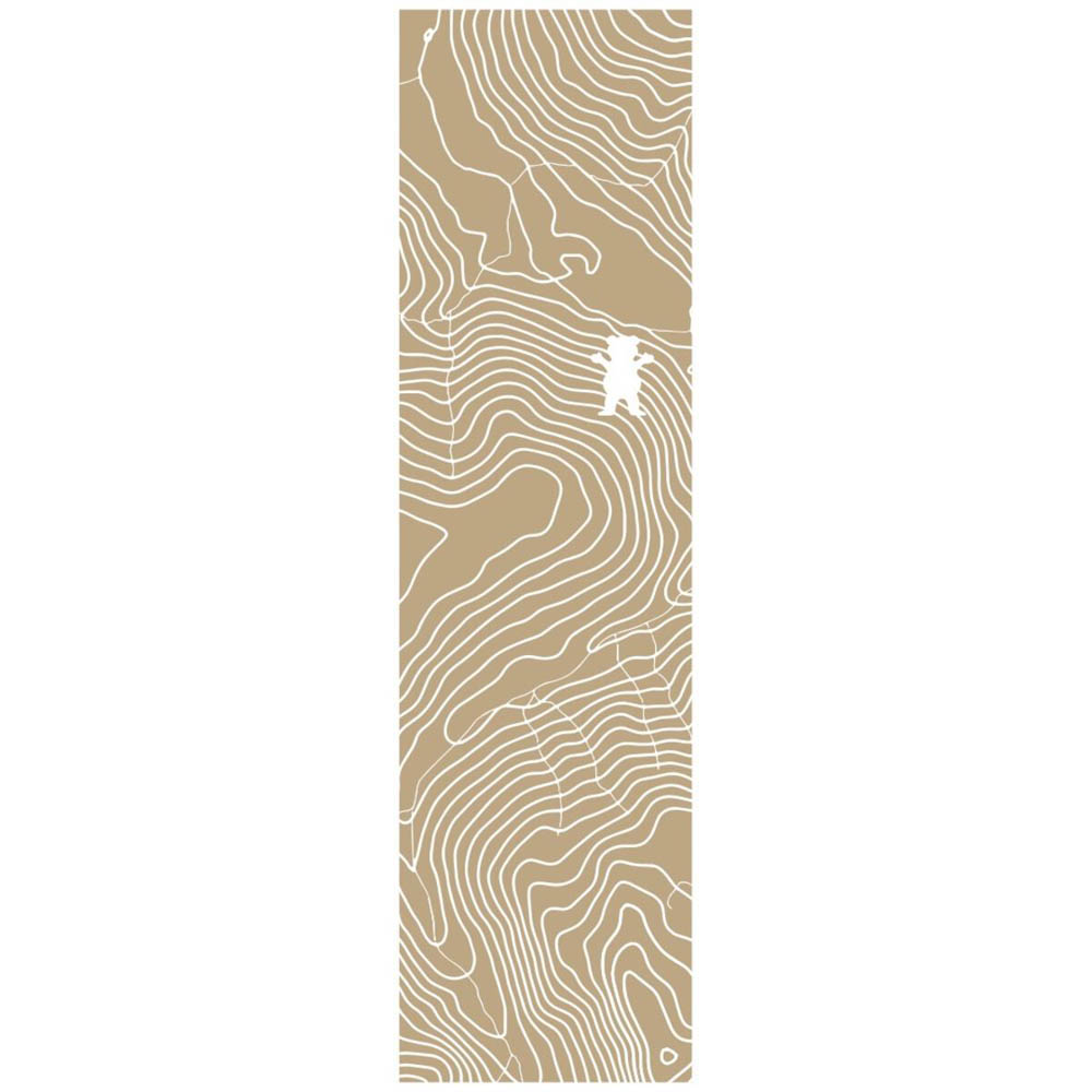 Grizzly Topographic Brown Griptape Sheet