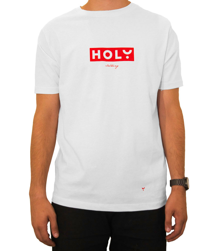 Holy Urban White Red Box Men's T-Shirt
