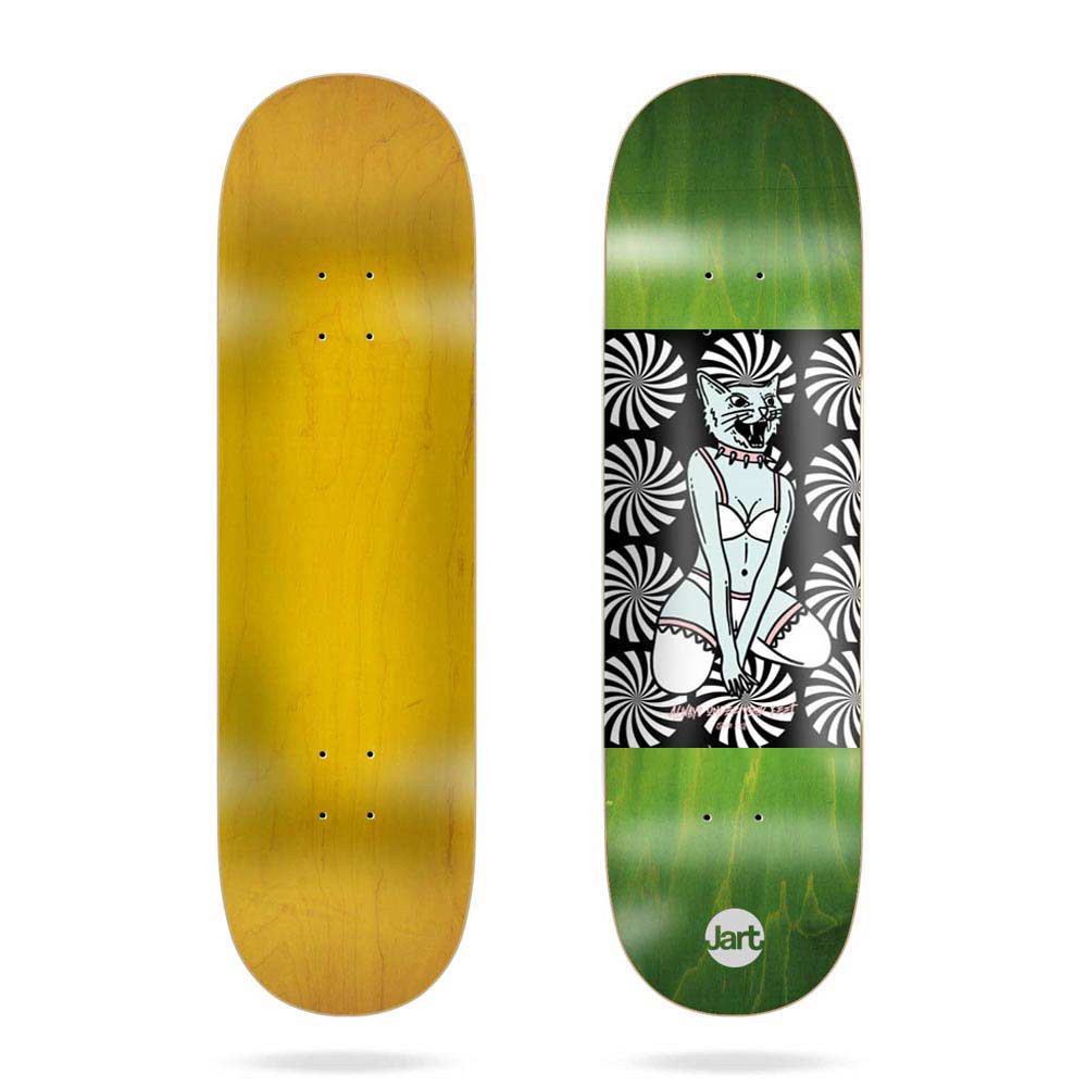 Jart Hypnotic Green 8.5'' SQ Skateboard Deck