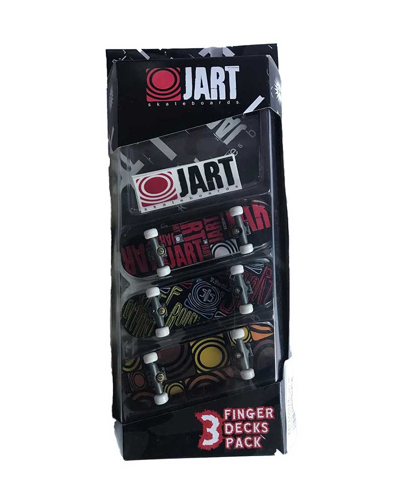 Jart Red/Multi/Brown 3 Pack Fingerboards