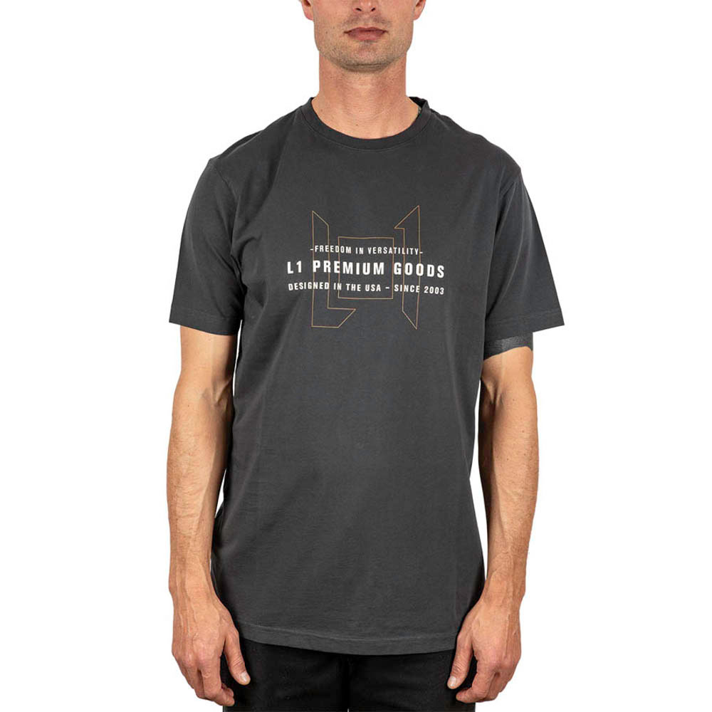L1 Wordmark Tee  Vintage Black Men's T-Shirt