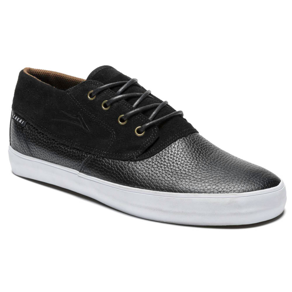 Lakai Camby Mid Black Leather Men's Shoes