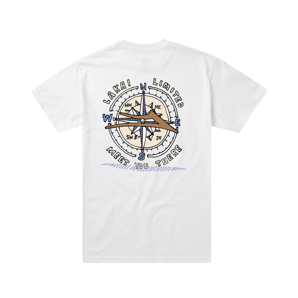 Lakai Capps Compass White Men's T-Shirt