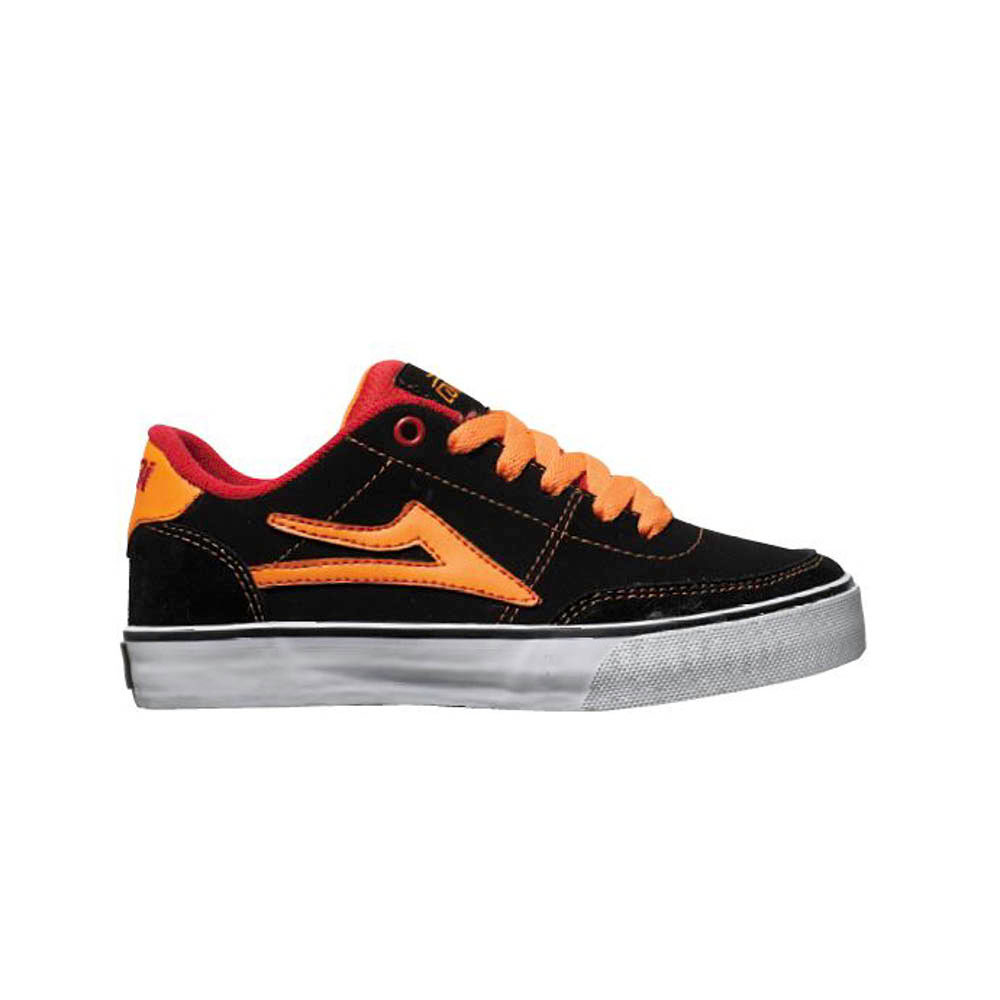 Lakai Encino Black Orange Kid's Shoes