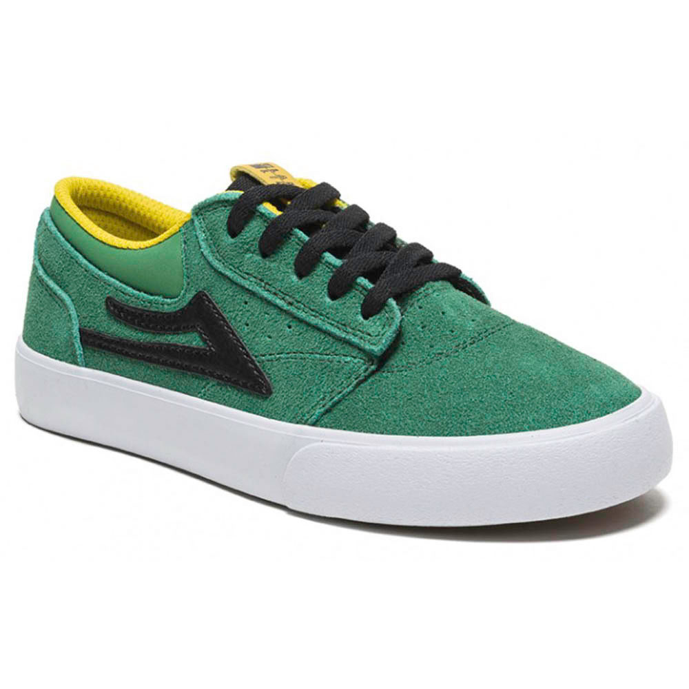 Lakai Griffin Kid's Green Black Suede Shoes