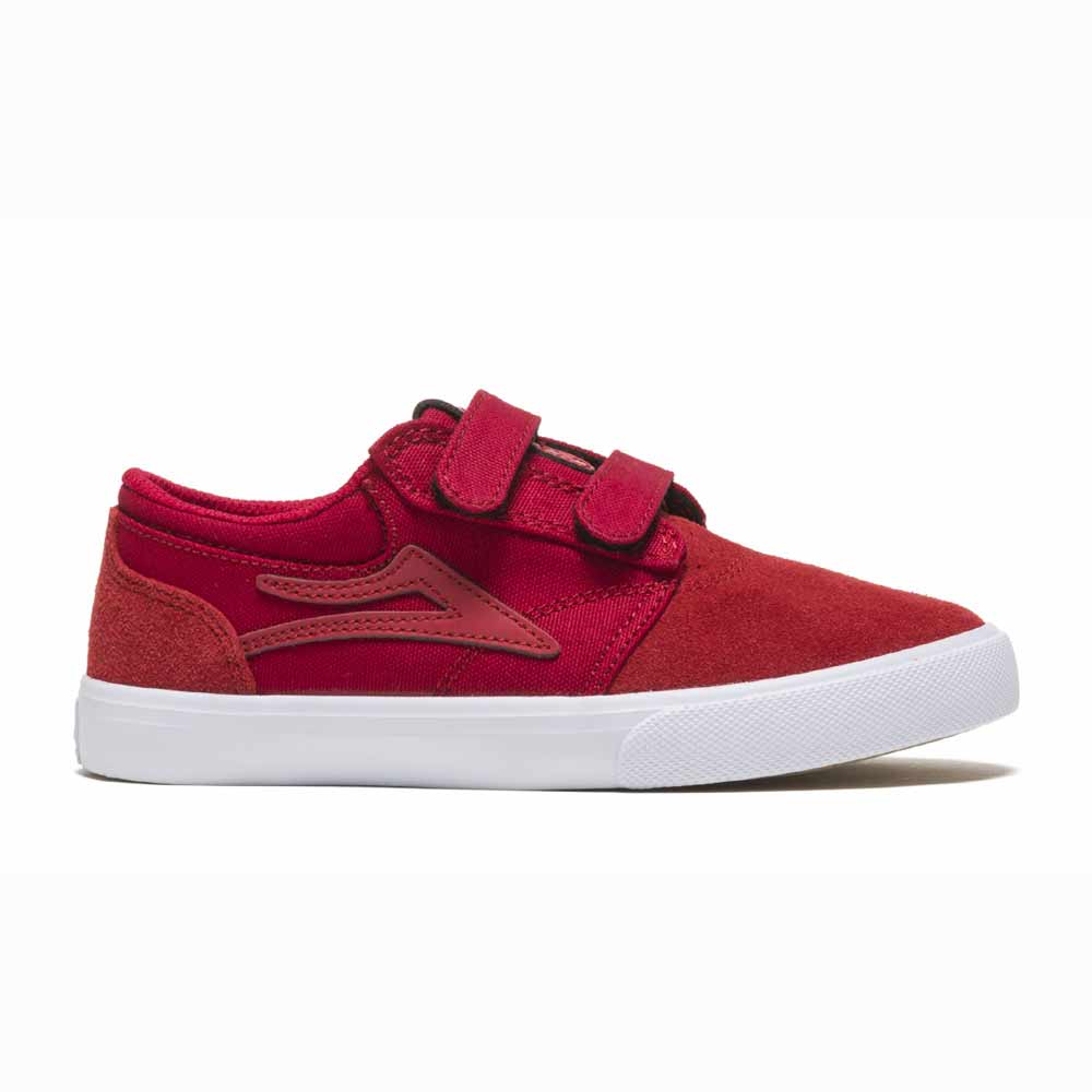 Lakai Griffin Kids Red Reflective Suede Kids Shoes