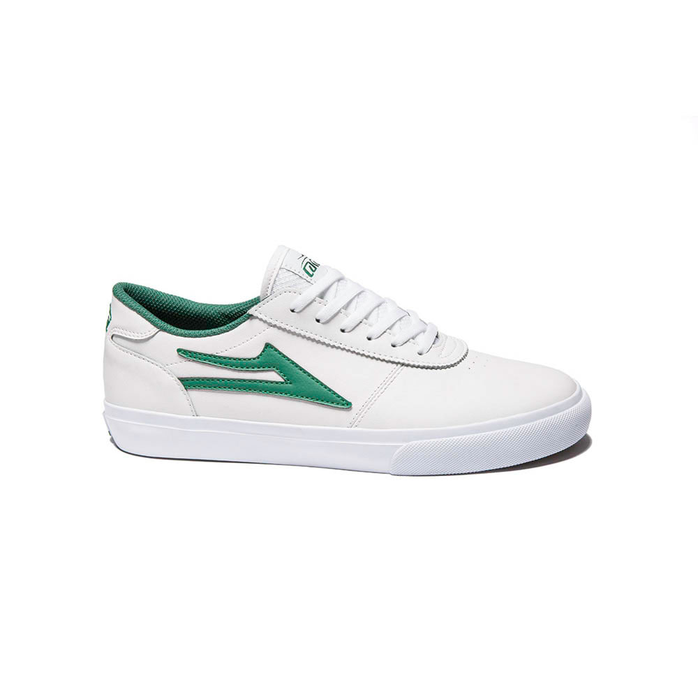Lakai White/Green Leather Shoes SALE Manchester 