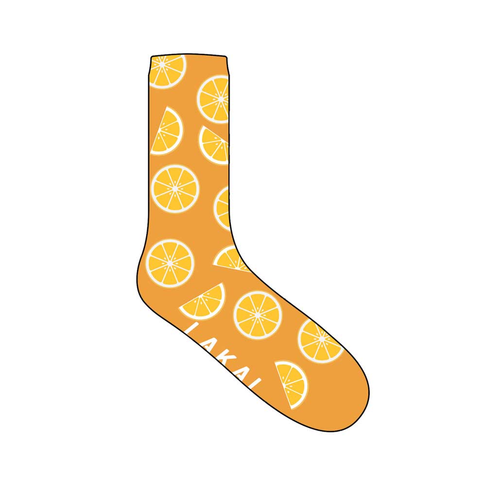 Lakai Slices Crew Orange Socks