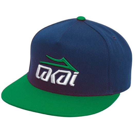 Lakai Tonal Snapback Green/Navy Hat