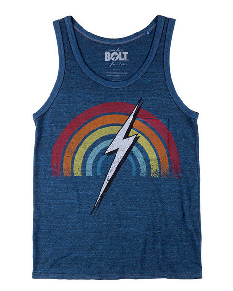 Lightning Bolt Rainbow Triblend Overdyed Pocket Directoire Blue Ανδρικό Αμάνικο