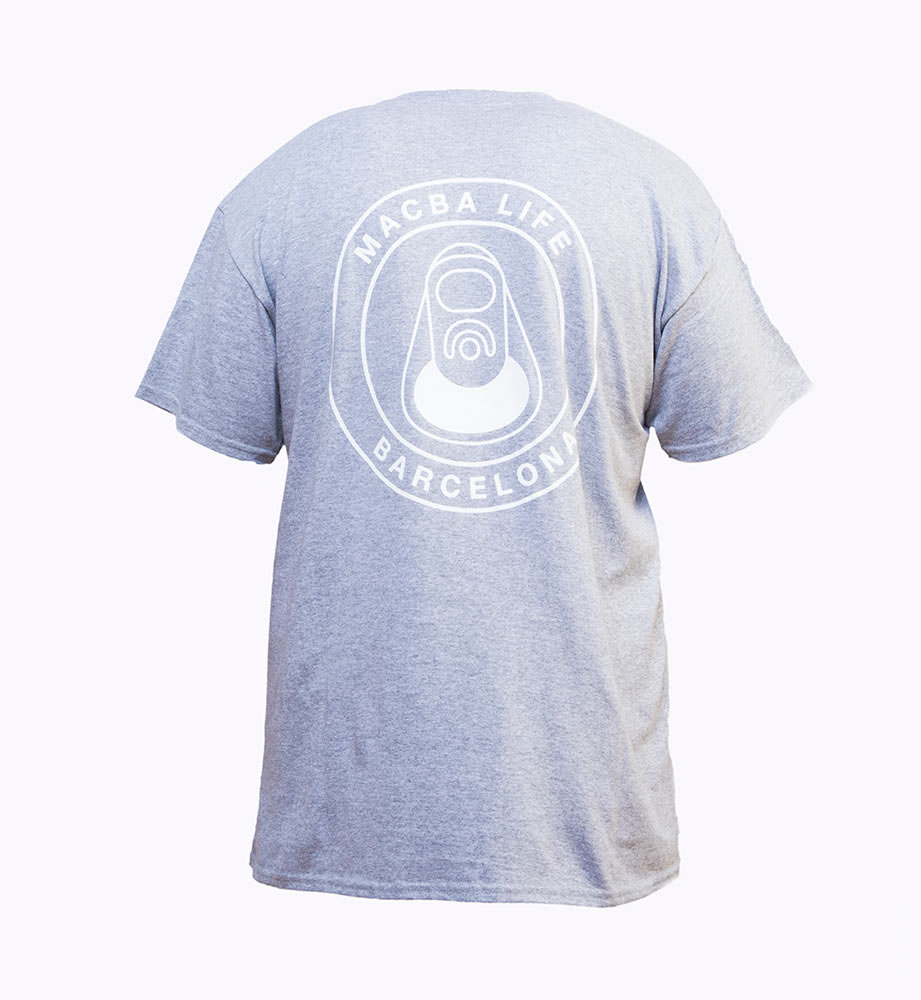 Macba Life Og Logo Heather Grey Men's T-Shirt