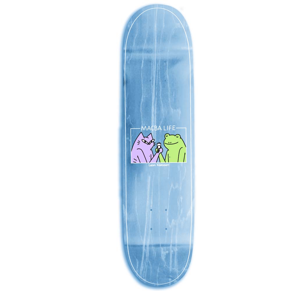 Macba Life X Leon Karssen 8.0'' Blue Skateboard Deck