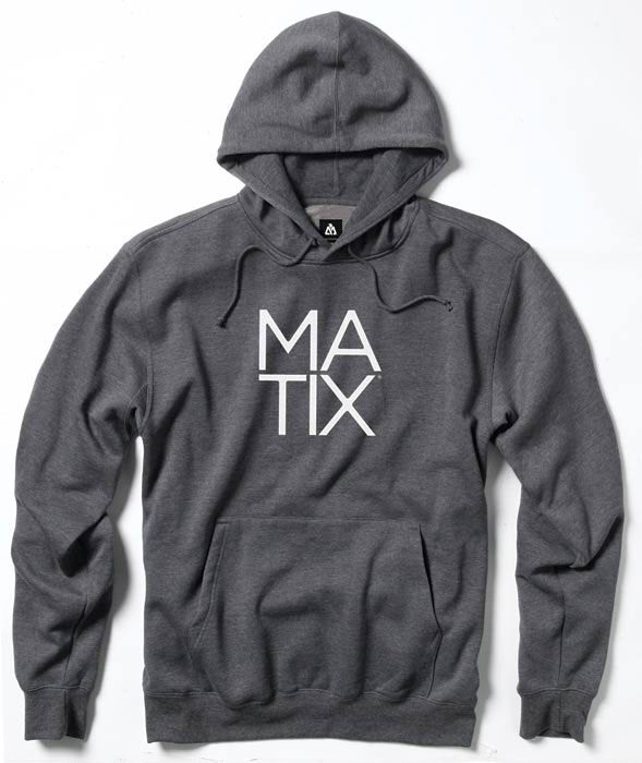 Matix Monostack Heather/Charcoal Zip Hood