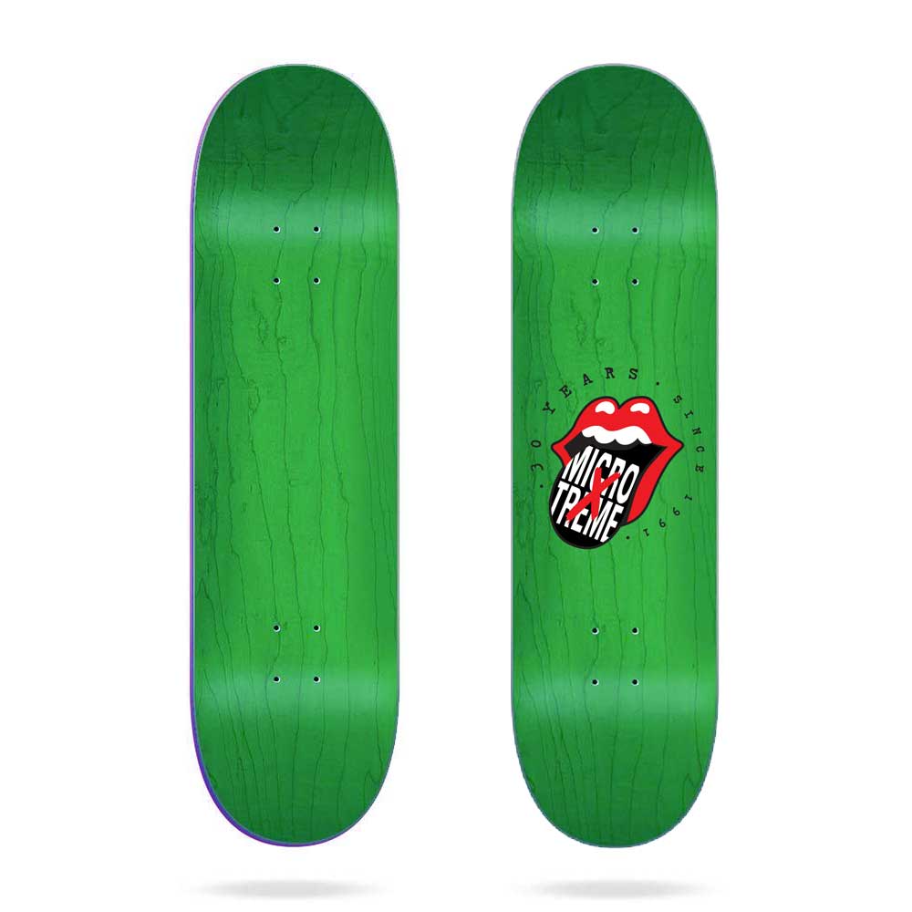 Microxtreme 30 Years Lips HC Green Skate Deck