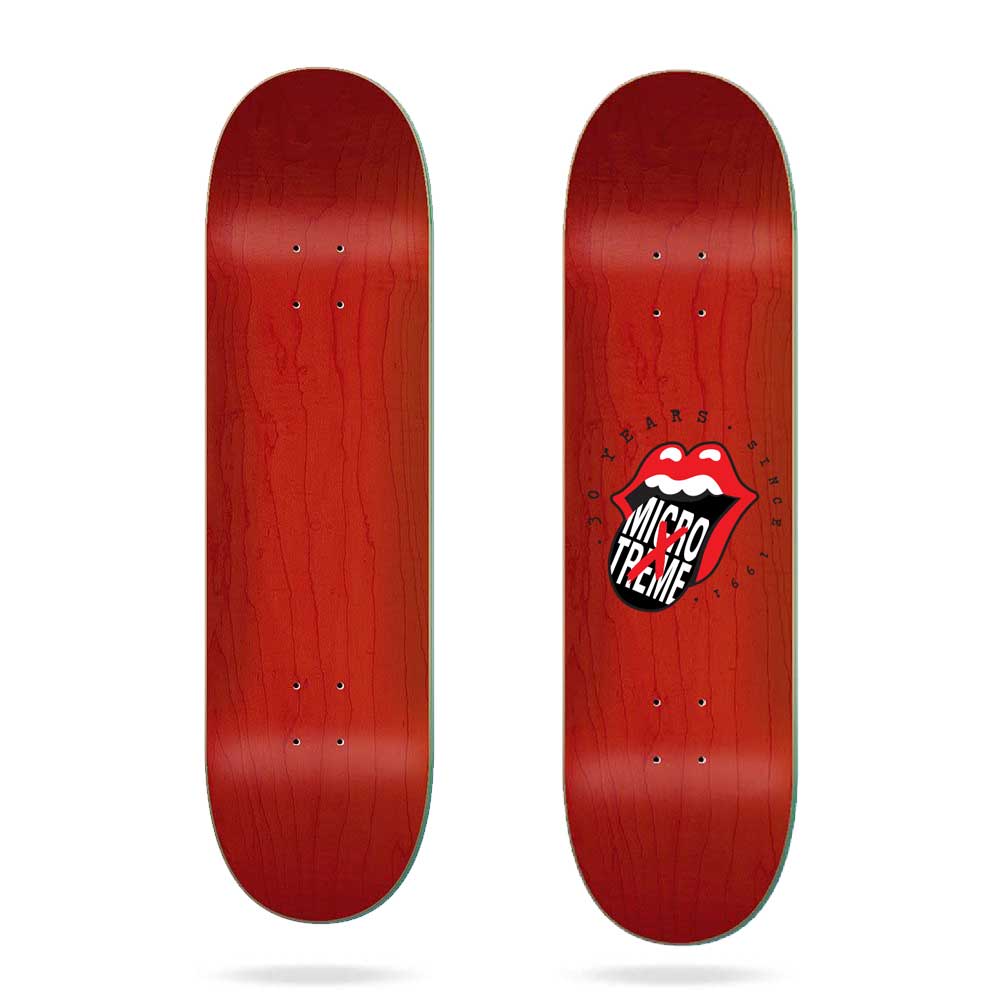 Microxtreme 30 Years Lips MC Red Skate Deck
