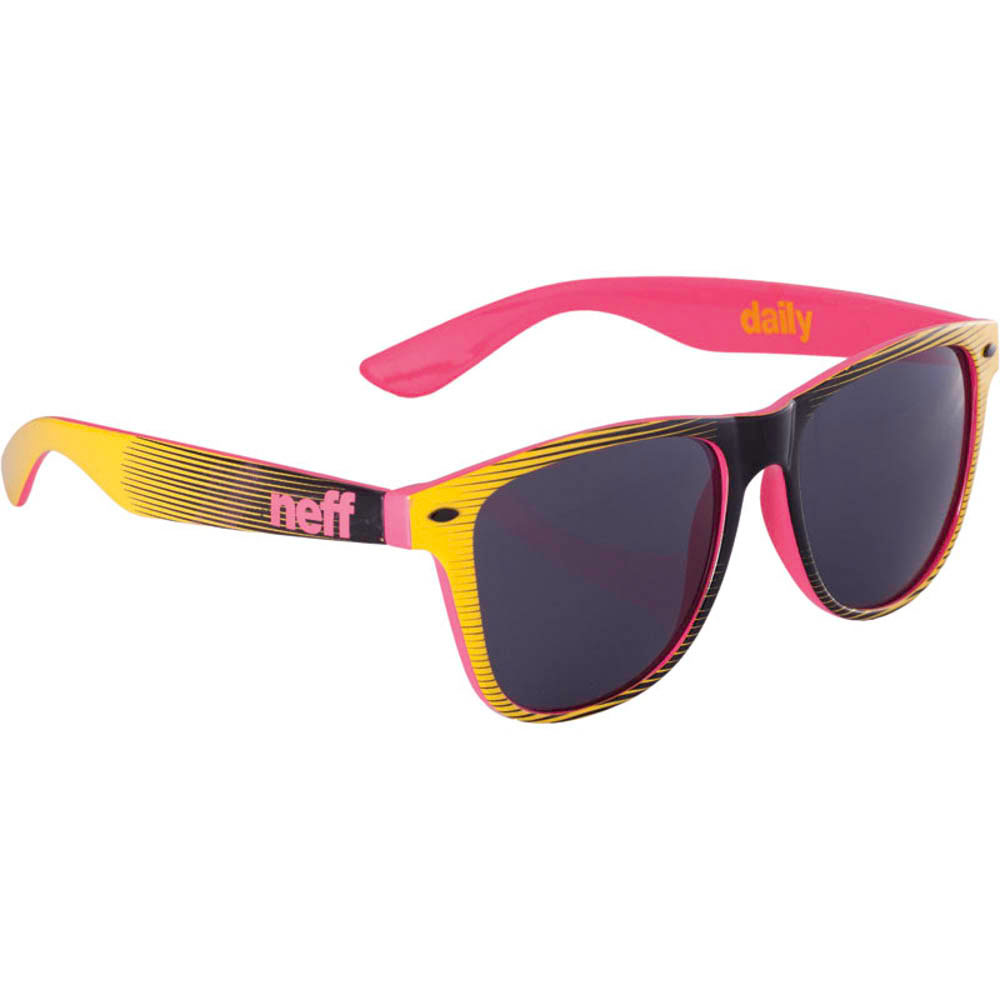 Neff Daily Black Yellow Pink Sunglasses