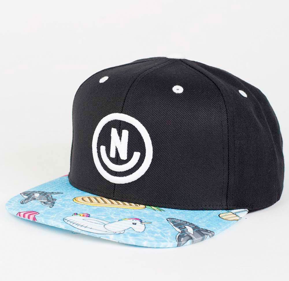 Neff Daily Smile Pattern Black Pool Party Hat