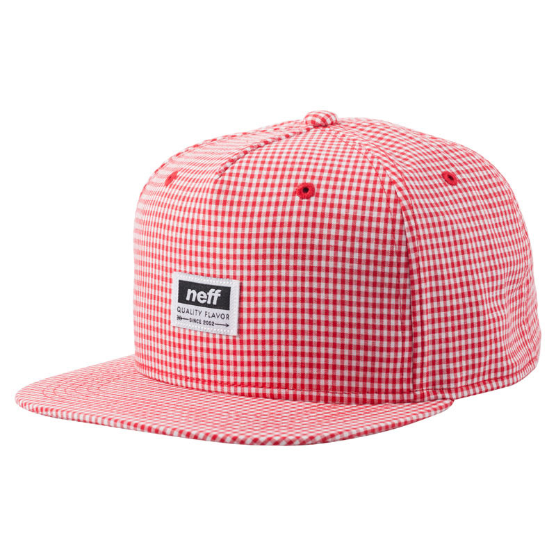 Neff Gingham Snapback Red Καπέλο