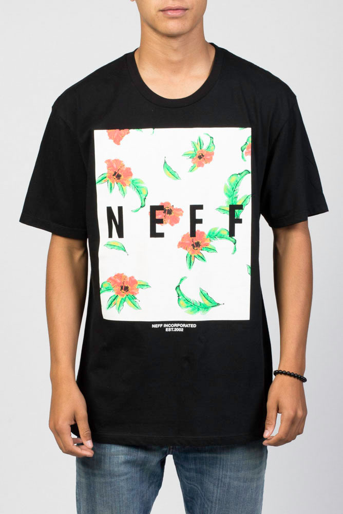 Neff Quad Black Ανδρικό T-Shirt
