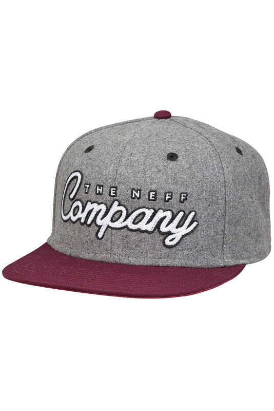 Neff The Company Grey Maroon Καπέλο