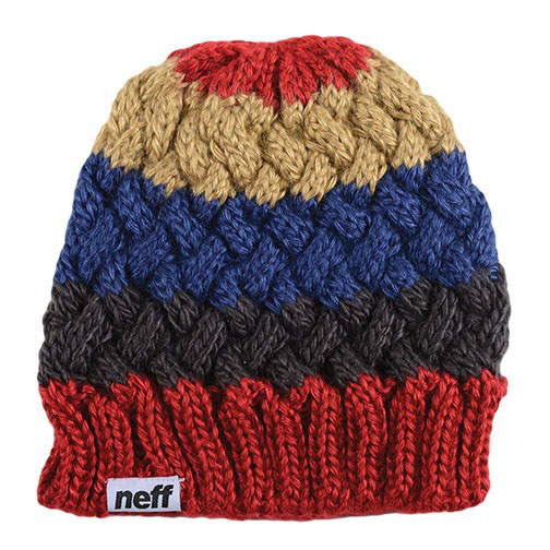 Neff Uncle Red/Navy/Tan Beanie
