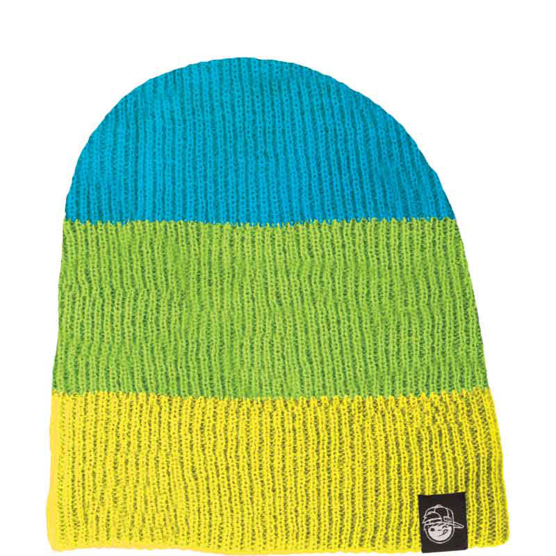 Neff Youth Trio Yellow/Green/Blue Youth Beanie